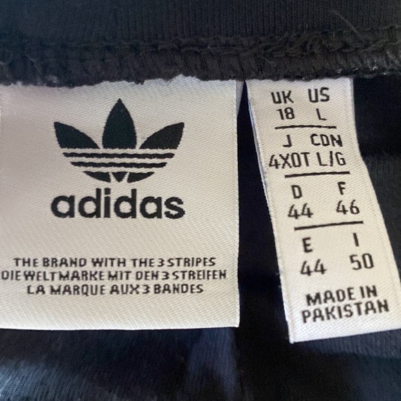 Adidas Logo Cotton Leggings. Size Large - Picture 3 of 4